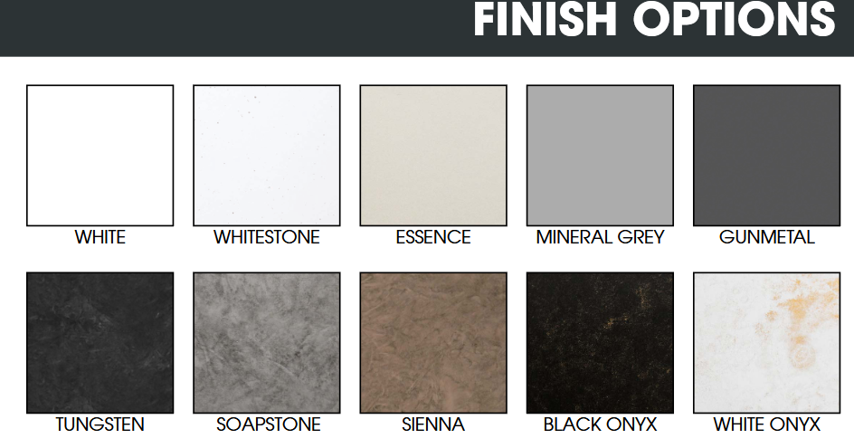 Evonic Suites Finish Options